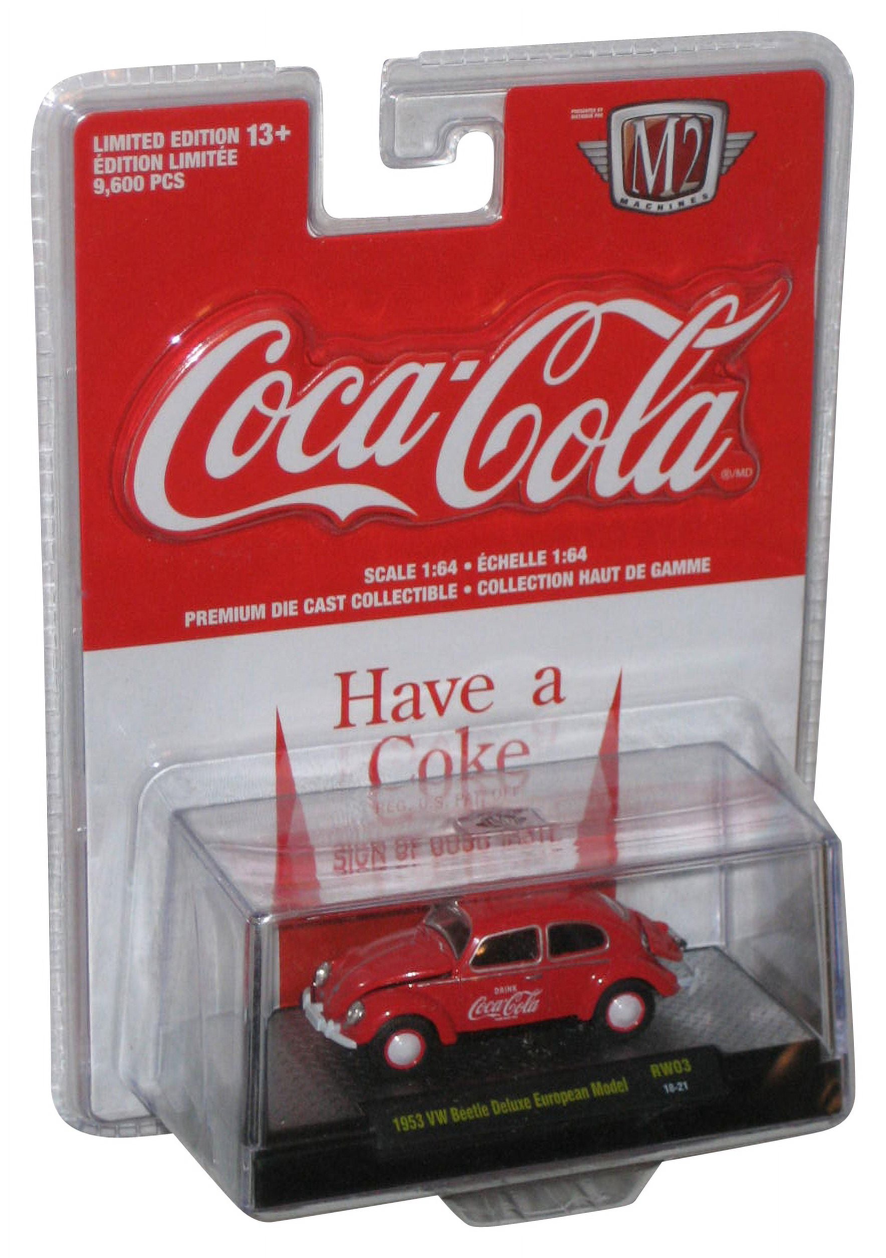 M2 Machines Coca-Cola (2018) Red 1953 VW Beetle Deluxe European Model 1 ...