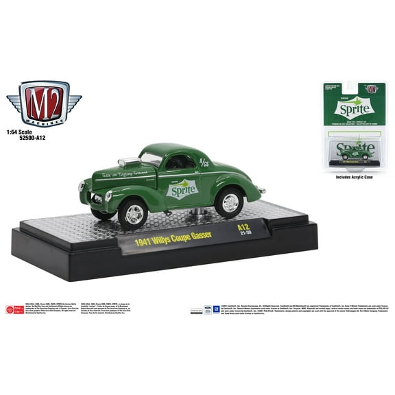 M2 Machines Coca-Cola Release A12 1941 Willys Coupe Gasser Sprite