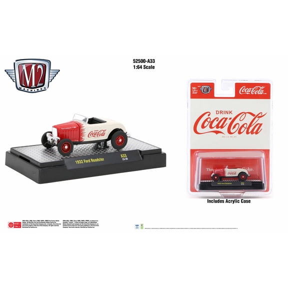 M2 Machines Coca-Cola Release A33 1932 Ford Roadster