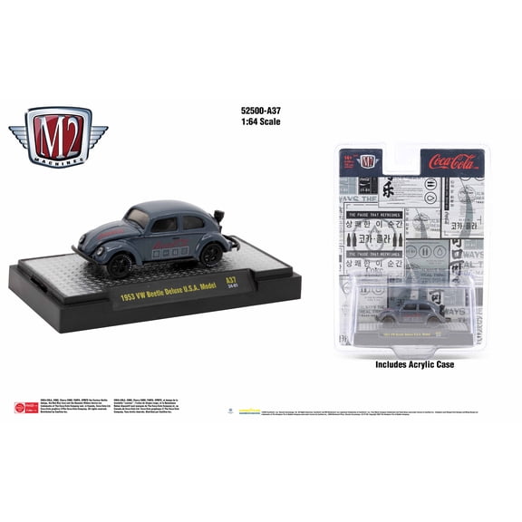 M2 Machines Coca-Cola Release A37 1953 Vw Beetle Deluxe Usa Model