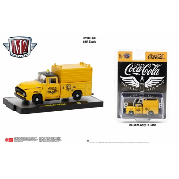 M2 Machines Coca-Cola Release A38 1956 Ford F-100 Truck
