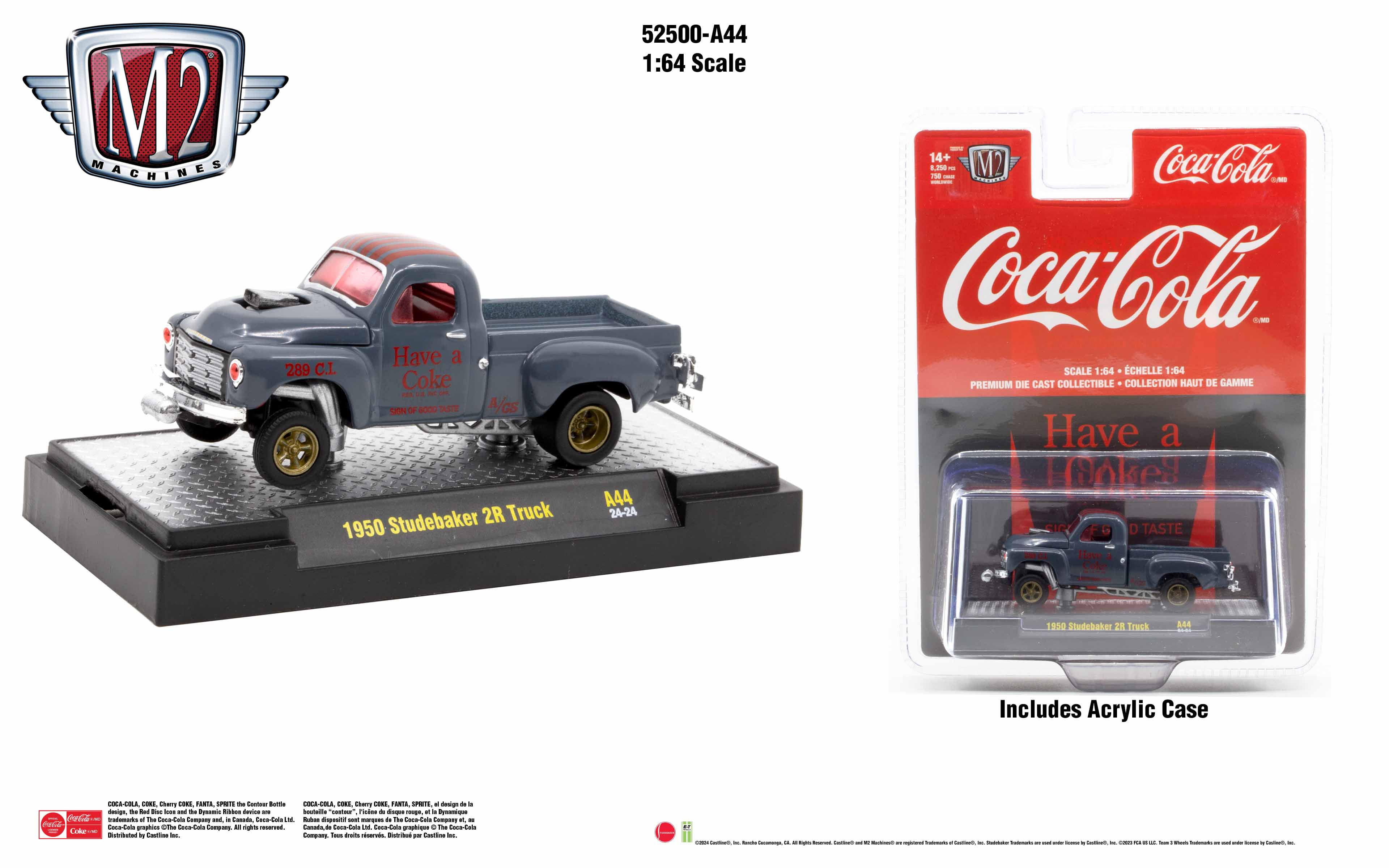 M2 Machines Coca-Cola Release A44 1950 Studebaker 2R Truck