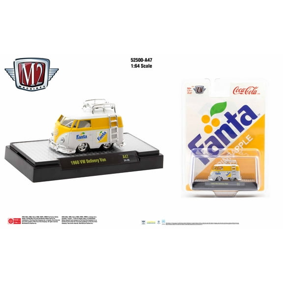 M2 Machines Coca-Cola Release A47 1960 Vw Delivery Van Fanta