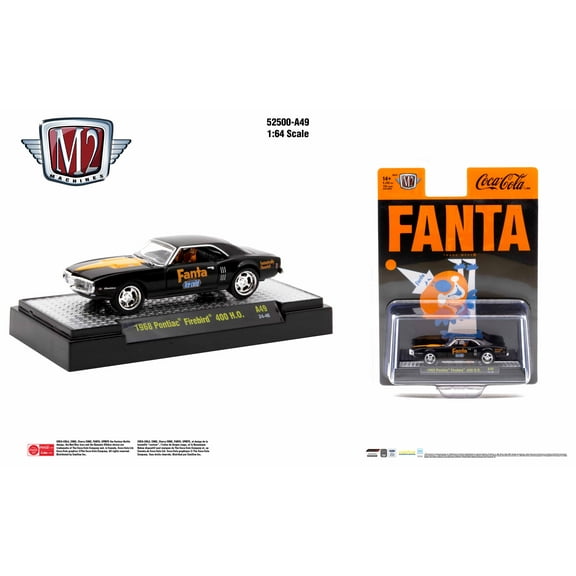 M2 Machines Coca-Cola Release A49 1968 Pontiac Firebird 400 H.D.