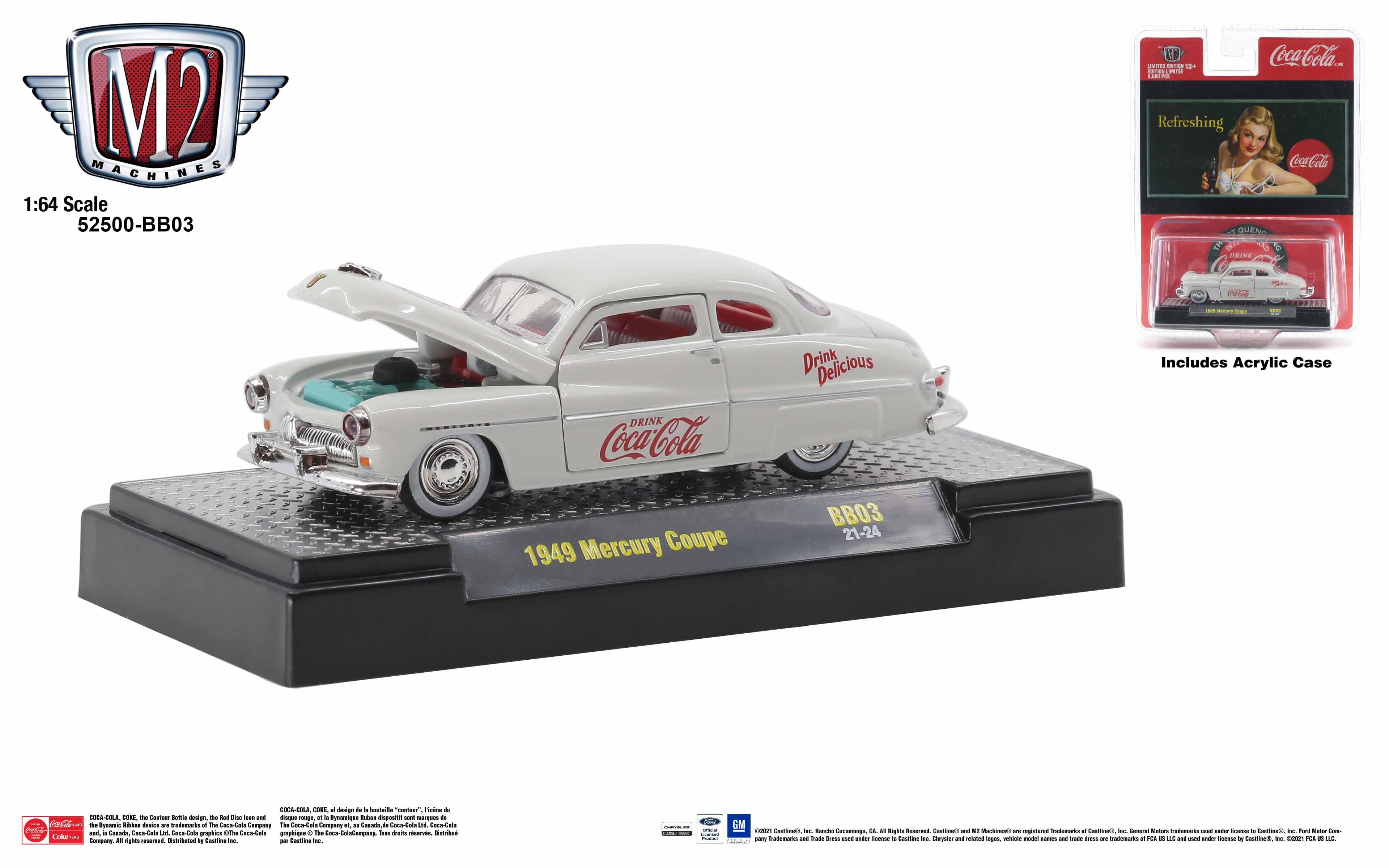 M2 Machines Coca-Cola Release Bb03 1949 Mercury Coupe - Walmart.com
