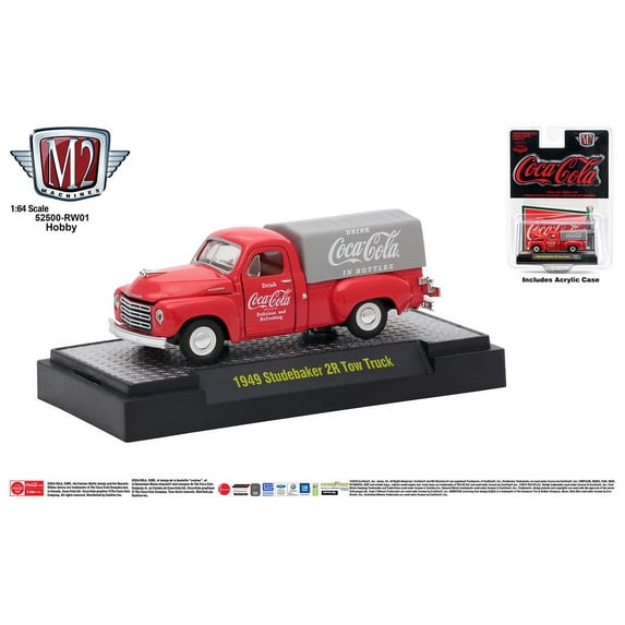 M2 Machines Coca-Cola Release Hobby Rw01 1949 Studebaker 2R Tow Truck