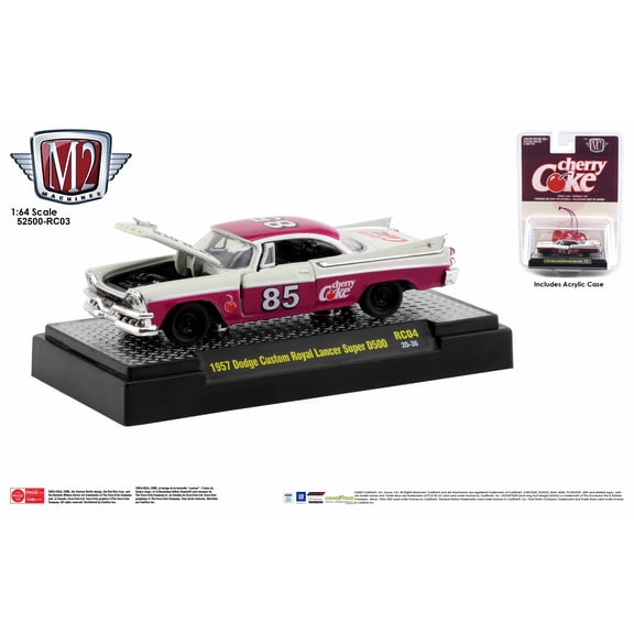 M2 Machines Coca-Cola Release Rc04 1957 Dodge Custom Royal Lancer Super D500