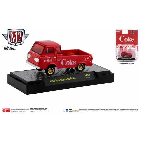M2 Machines Coca-Cola Release Rc04 1965 Ford Econoline Truck Coke