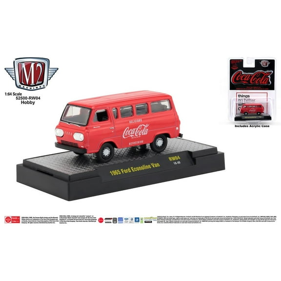 M2 Machines Coca-Cola Release Rw04 1965 Ford Econoline Van