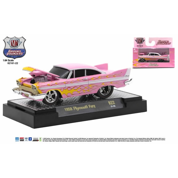 M2 Machines Ground Pounder R22 1958 Plymouth Fury