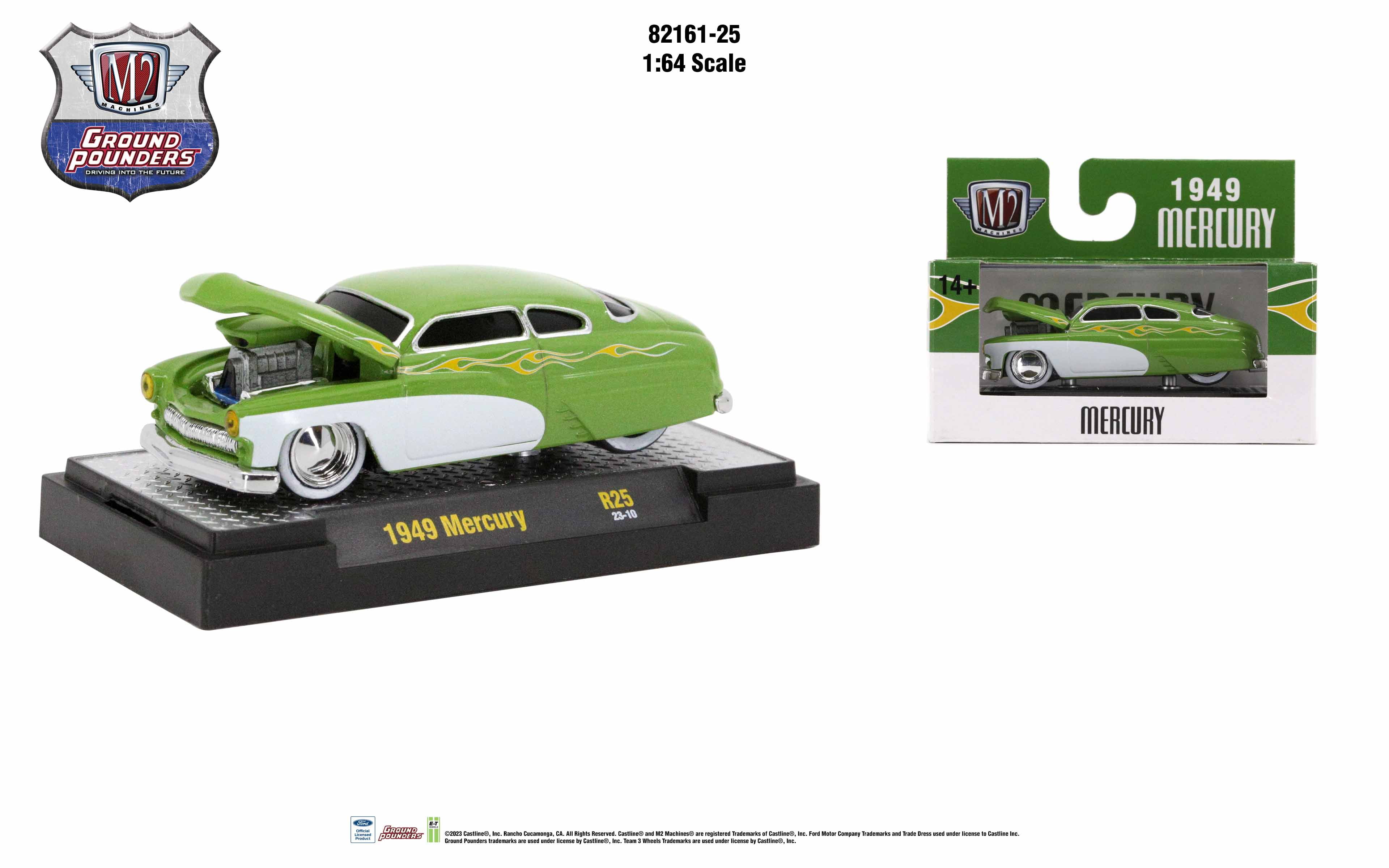 ミニカー M2 Machines 1/64 Mercury 1949 CastLine M2 Machines 1949 Mercury Custom (Pink) - Buy At Kinder Logs