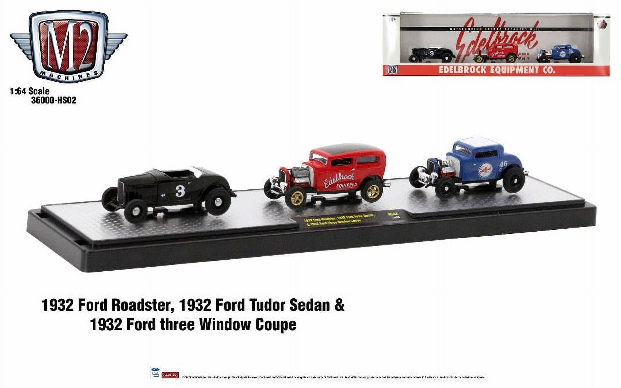M2 Machines Hobby Exclusive 3 Car Set - Edelbrock Roadster, Coupe