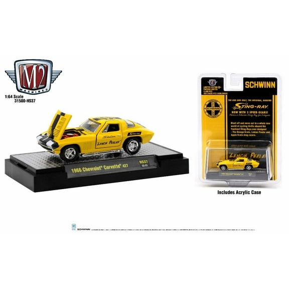 M2 Machines Hobby Exclusive HS37 Schwinn Lemon Peeler - 1966 Chevrolet Corvette 427