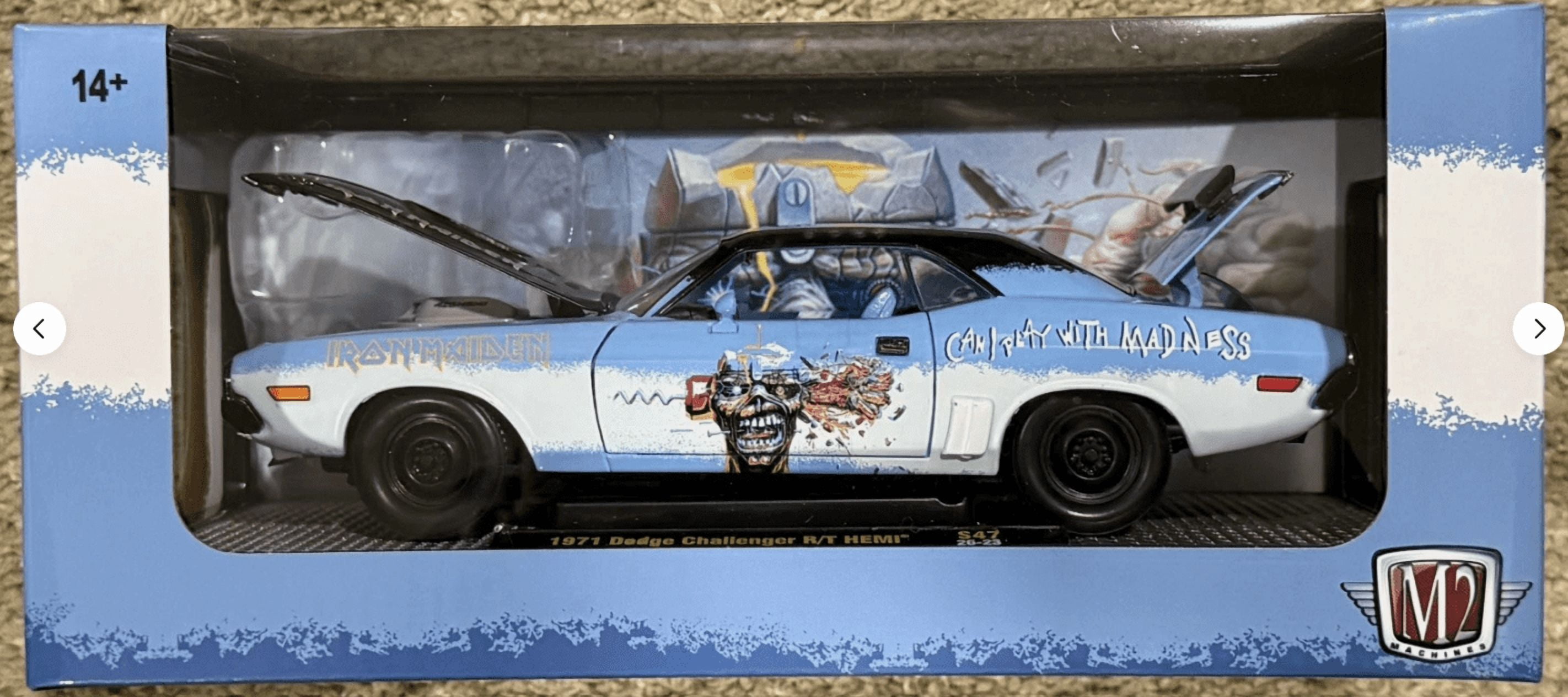 M2 Machines Iron Maiden 1971 Dodge Challenger R/T HEMI 1:24 Scale ...