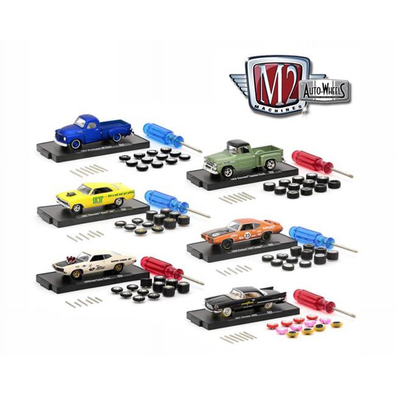 M2 Machines M2M34001-04-CASE 6 Piece Auto-Wheels Release 4 - High