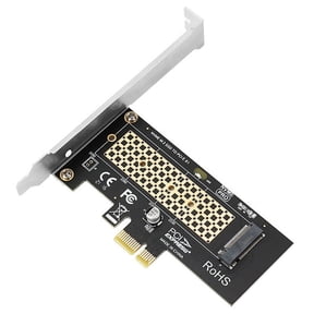 M2 NVME Riser Card M2 NVME to Pcie X1 Riser Card M2 Solid State Drive Expansion Card Driver-Free for WIN10 metal + plastic black,1 * NVME Hard Disk Riser Card