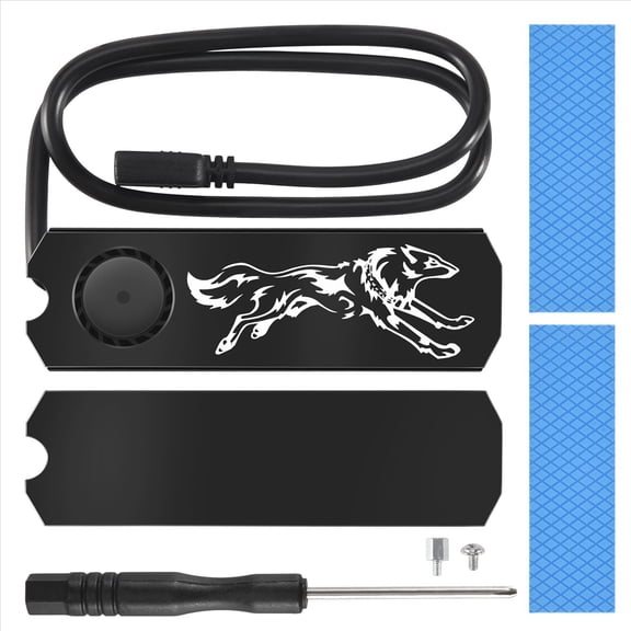 M2 SSD Heatsink Cooler Vest 5V ARGB M.2 2280 Solid State Disk Hard Drive Radiator Cooling Fan Thermal Pad