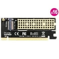 M2 to PCI-e x16 adapter Card PCIe to M.2 converter adapter NVMe SSD ...