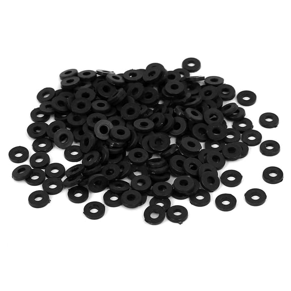Unique Bargains M2 x 5mm x 1mm Nylon Flat Insulating Washers Gaskets Spacers Fastener 300Pcs
