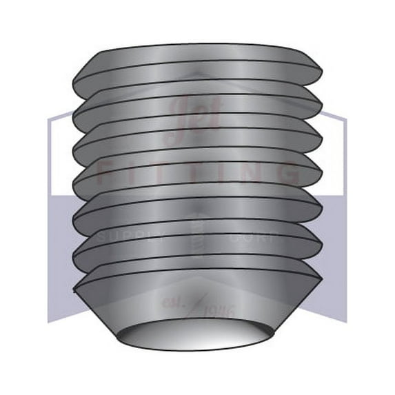 M20-2.5 x 45mm Cup Point Socket Set Screws | ISO Metric Thread | Alloy Steel | Black Oxide | ISO 4029 | DIN 916 | Imported (Quantity: 10)