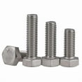 thumbnail image 1 of M20-2.5 x 70mm Hex Head Cap Screws, Stainless Steel A2, Plain Finish (Quantity: 10 pcs) - Coarse Thread Metric, Fully Threaded, Length: 70mm Metric, Thread Size: M20 Metric, 1 of 1