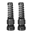 thumbnail image 1 of Uxcell M20 Metric Cable Gland Waterproof IP68 Nylon Black 2pcs, 1 of 4