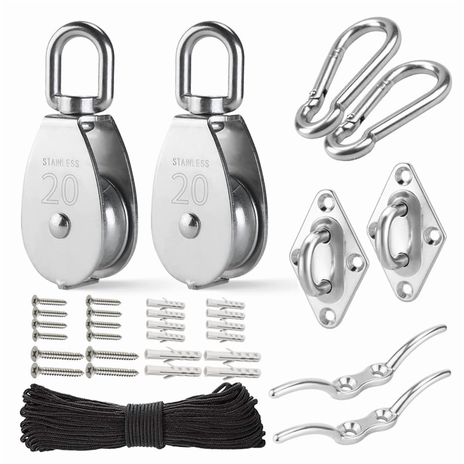 Masteelf Stainless Steel Pulley Wheel For Marine Use Dual Pulley System Lifting Traction Metal Pulley Block Wire Rope Cable Applications - View #3