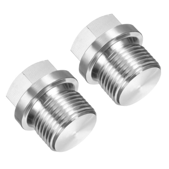 M20 x 1.5 Male Pipe Plug 2Pcs Oil Drain Plug 304 Stainless Steel Hex Flange Socket