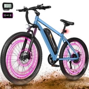 ESKUTE M200 Electric Bike for Adults, 21-Speed Gear 27.5" Mountain Ebike, 750W Motor 20MPH, 48V 10.4Ah Removable Battery, Step Over E-Bicycle, with NFC Unlock Blue, UL2849 Class 2