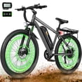 thumbnail image 1 of ESKUTE M200 Electric Bike for Adults, 21-Speed Gear 27.5" Mountain Ebike, 1200W Peak Brushless Motor 28MPH, 48V 10.4Ah, Step Over E-Bicycle, with NFC Unlock, Gray with Fender & Rack, UL2849, 1 of 7