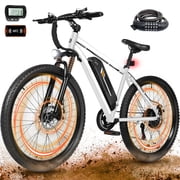 ESKUTE M200 Electric Bike for Adults, 21-Speed Gear 27.5" Mountain Ebike, 750W Motor 20MPH, 48V 10.4Ah Removable Battery, Step Over E-Bicycle, with NFC Unlock, White with Lock, UL2849