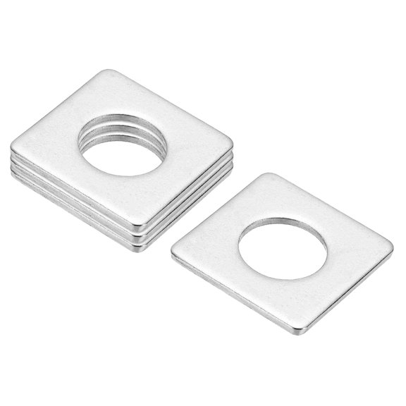 M20x40x3mm Square Washers, 4pcs Square Plate Washers Square Strut Washer Bearing Plate 304 Stainless Steel Flat Pad Spacer Hardware Fastener Nut Bolt Gasket