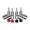 thumbnail image 1 of M21R Real Plated 45 Degree Banana Connector Double Screw Speaker Locking Banana Plug Plated, 1 of 7