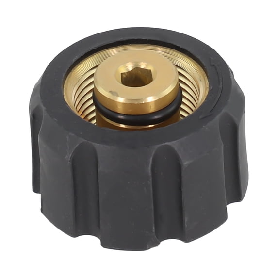 M22 to 1/4 Inch Pressure Washer Adapter, High Pressure Lance Hose Connector, Female Thread Coupling for Pressure Washers, Max 400 Bar, 150°C Temperature Resistant, Plastic Construction