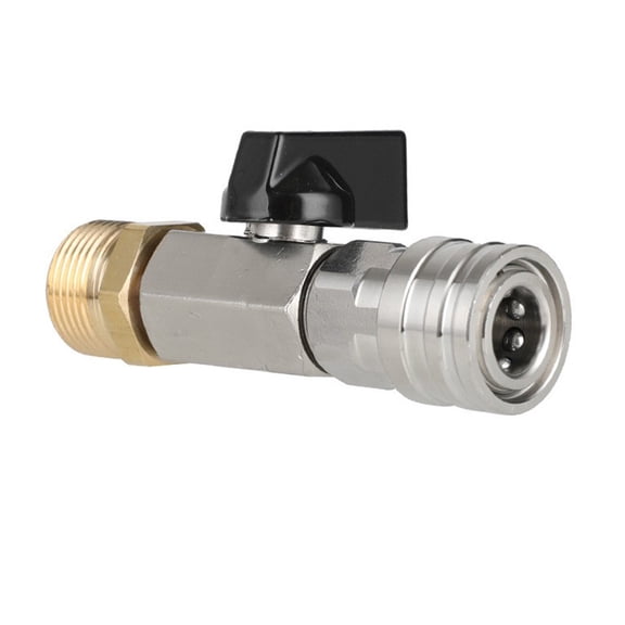 M22 14MM Quick Connector Adapter With Valves for High Pressure Wash Water Flows