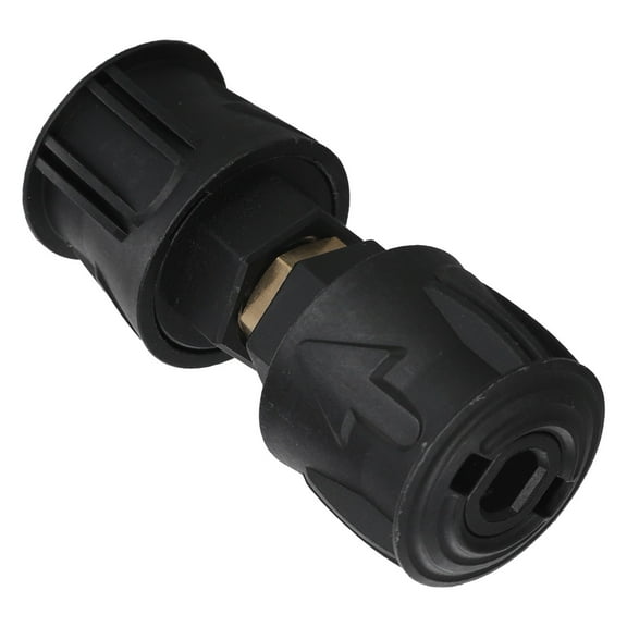 M22 14mm Quick Connect Adapter for Karcher Pressure Washers - 2 Pack Black Aluminum and Plastic Hose Connector with Fast-Release for Sturdy Use in Home and Garden Cleaning