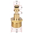 thumbnail image 2 of Gold M22 Adapter For Pressure Washer – Quick Connect Hose Fitting Tool 2 of 4