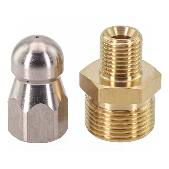 M22 F14 Front 3 Rear High Pressure Cleaner Drain Cleaning Pipe Dredger Nozzle Pipe Sewer Unclogging Sprayer Water Dredger Nozzle