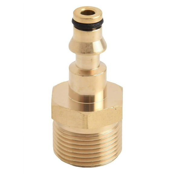 M22 High Pressure Washer Adapter Brass Quick Connect Hose Pipe Converter Tool for LAVOR AR Leach Four Series Withstands 220 Bar 3200 PSI Male Thread K22 MM Gold