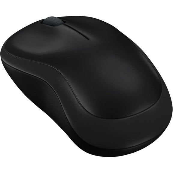 M220 Wireless Mouse, 2.4GHz with USB Mini Receiver, 12-Month Battery Life, 1000 DPI Optical Tracking, Ambidextrous, Compatible with PC, Mac, Laptop - Black