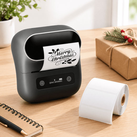 M220 Wireless Portable Label Maker, Black, For 0.78 to 3.14 Inch Labels, Home Office Use