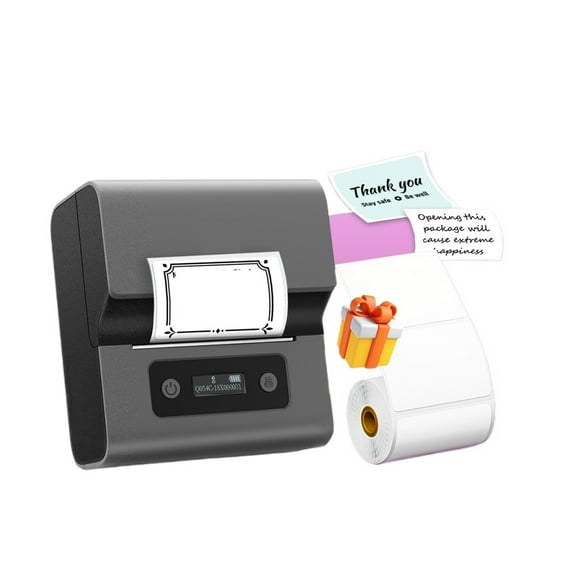 M221 Label Printer Portable Thermal Maker Bluetooth Handheld Barcode QR Code Sticker ,Fast-Drying Ink with Crisp Output
