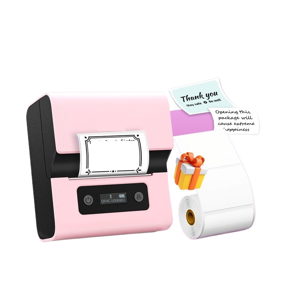 M221 Label Printer Portable Thermal Maker Bluetooth Handheld Barcode QR Code Sticker ,Fast-Drying Ink with Crisp Output