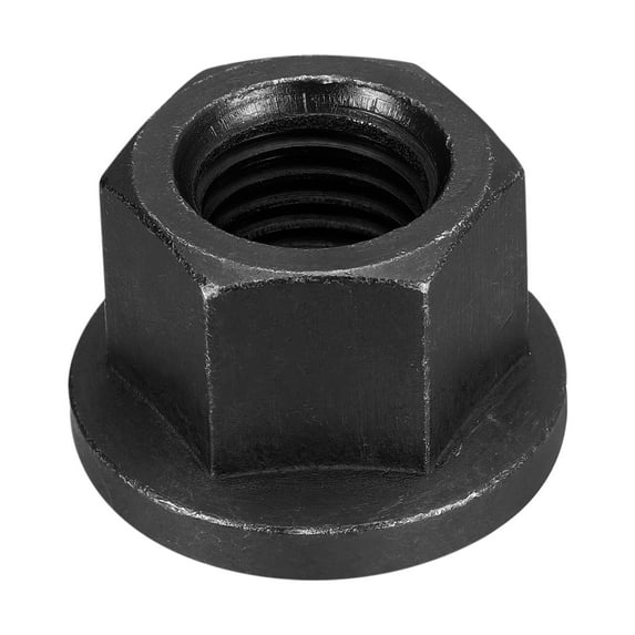 M24 Flange Hex Nut, 1 Pack Grade 10.9 Carbon Steel Black Oxide Finished Hex Flange Nut for Machinery