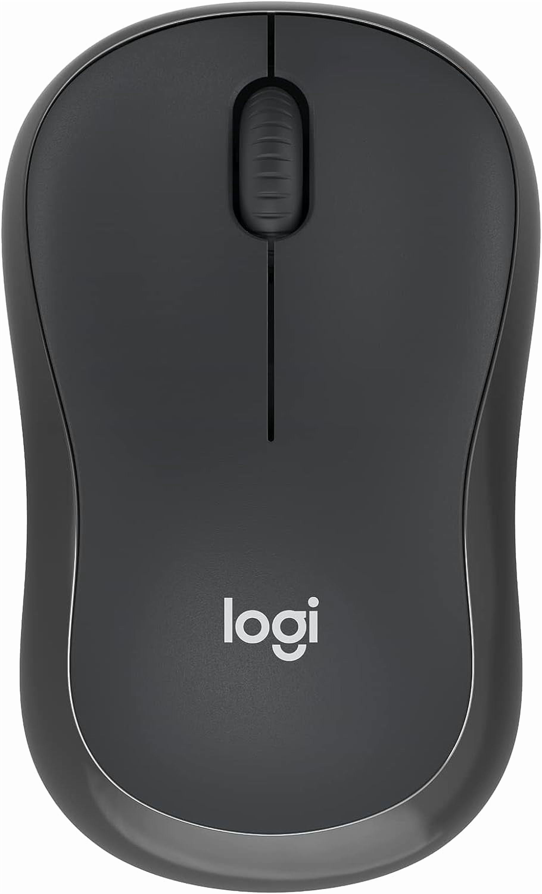 M240 Silent Bluetooth Mouse, Wireless, Compact, Portable, Smooth Tracking, 18-Month Battery, for Windows, macOS, ChromeOS, Compatible with PC, Mac, Laptop, Tablets - Graphite