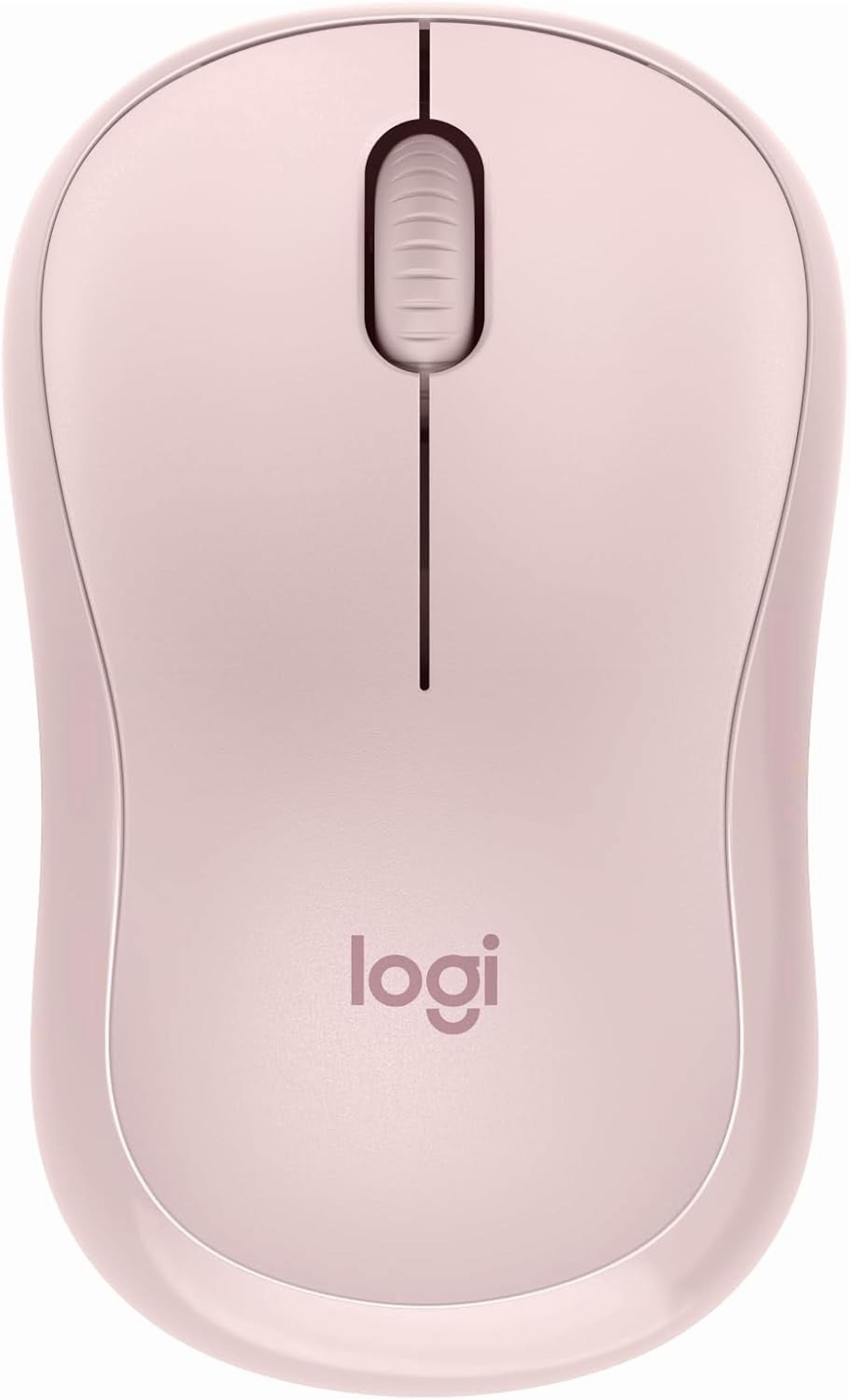 M240 Silent Bluetooth Mouse, Wireless, Compact, Portable, Smooth Tracking, 18-Month Battery, for Windows, macOS, ChromeOS, Compatible with PC, Mac, Laptop, Tablets - Rose