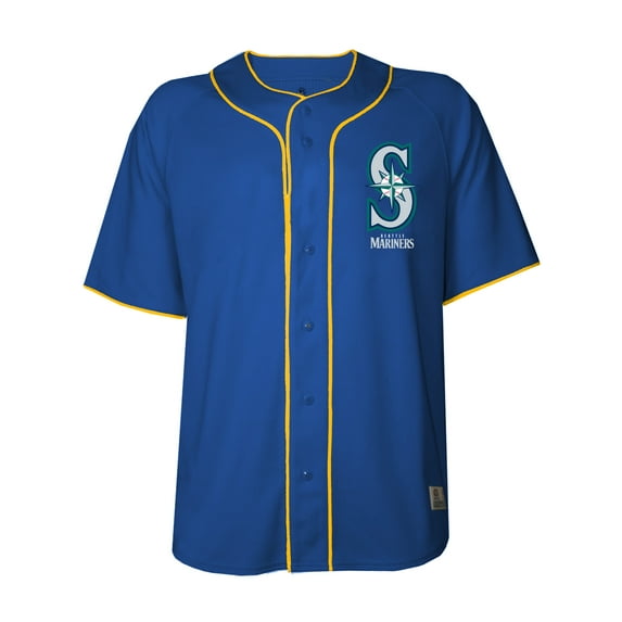 MLB Seattle Mariners Men's Alternate Color Full Button Jersey
