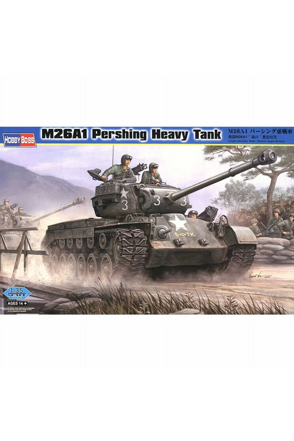 M26a1 Pershing Heavy Tank 1/35 Scale Plastic Model Kit Hobby Boss