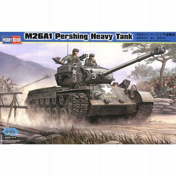M26a1 Pershing Heavy Tank 1/35 Scale Plastic Model Kit Hobby Boss