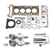 M274 2.0L Cylinder Head Gasket Set Piston & Ring Kit Timing Chain Kit For Mercedes Benz C300 E250